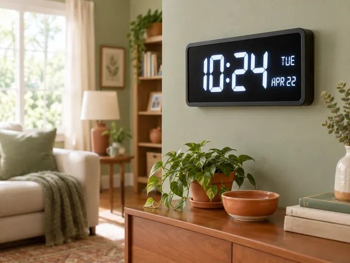 Horloge à grands chiffres — photo d'illustration