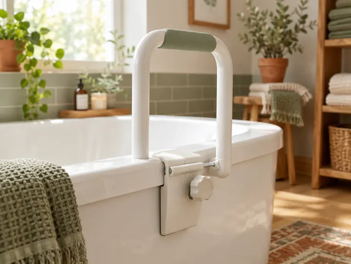 Poignée d'appui pour baignoire — photo d'illustration