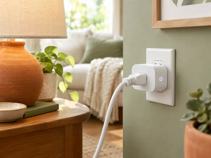 Prise connectée programmable — photo d'illustration